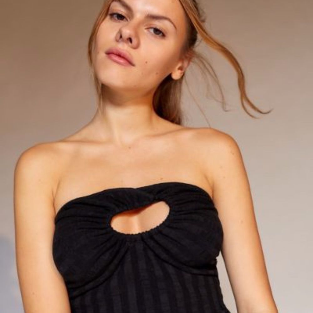 NEW Urban Outfitters Black Ribbed Top- Medium